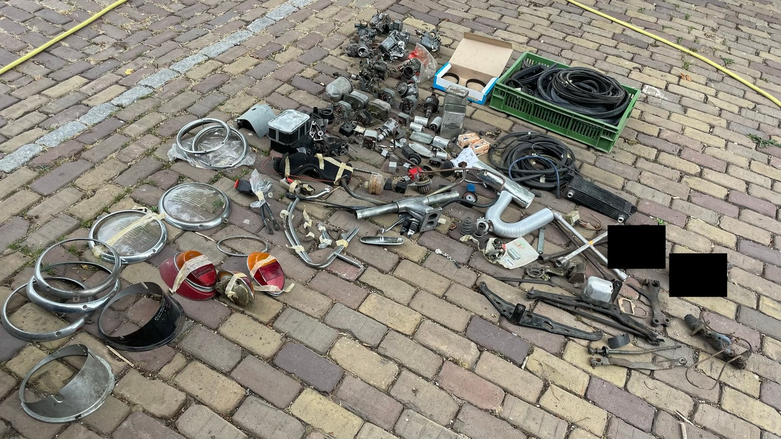 Kever onderdelen, Ophalen