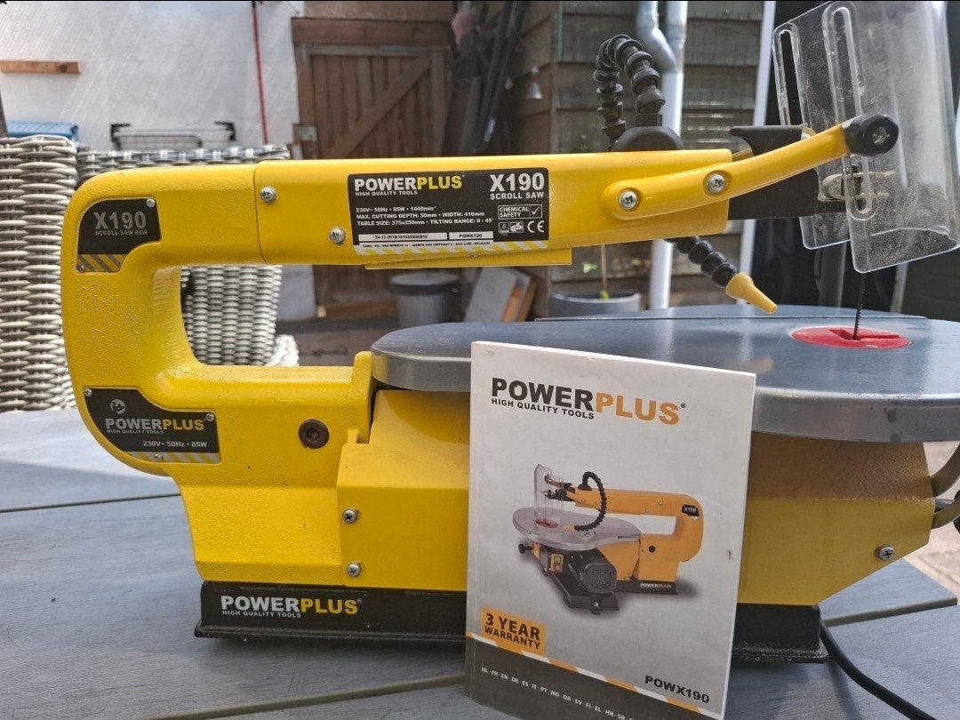 Powerplus POWX190 figuurzaagmachine, Ophalen, Minder dan 600 watt, Figuurzaag, 30 tot 70 mm