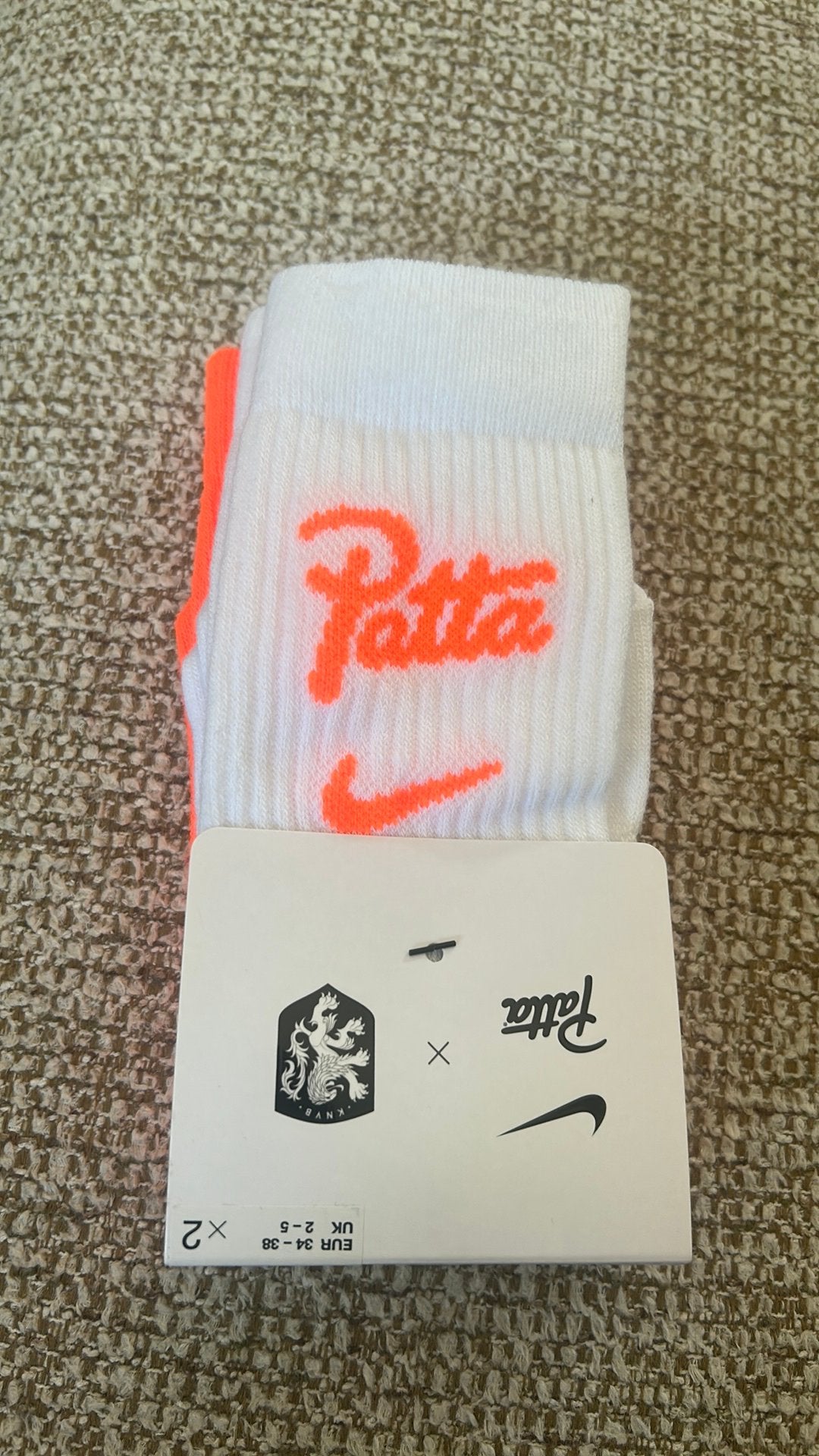 Nike x Patta KNVB sokken S ( 34-38), Ophalen of Verzenden, Nieuw, Overige maten, Overige kleuren