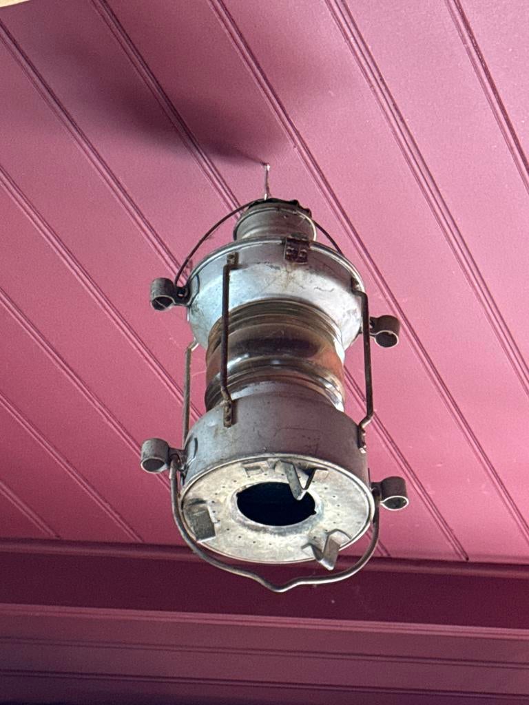 Oude scheepslamp, Ophalen of Verzenden