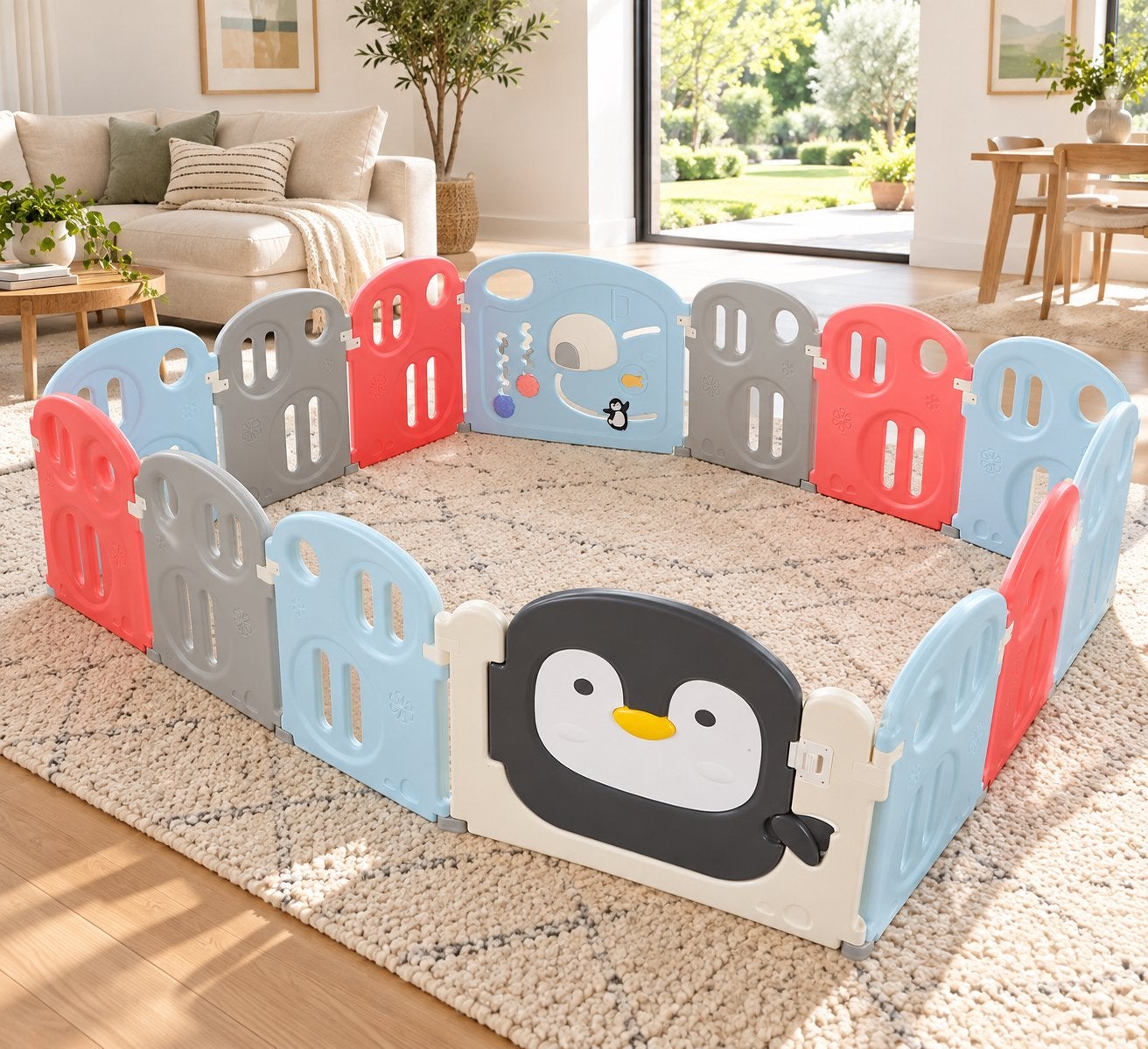 Grote flexibele baby speelbox / grondbox met deur 63 cm hoog, Ophalen, Gebruikt, Overige vormen