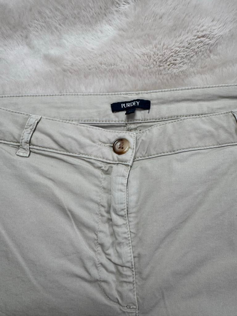 Purdey Beige Broek Maat 42, Beige, Maat 42/44 (L), Ophalen of Verzenden, Zo goed als nieuw