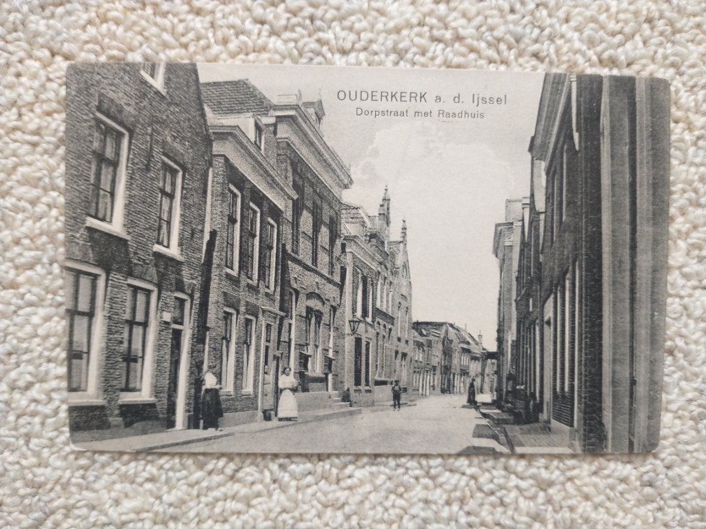 Ouderkerk a.d. IJssel Raadhuis., Verzenden, 1920 tot 1940, Gelopen, Zuid-Holland