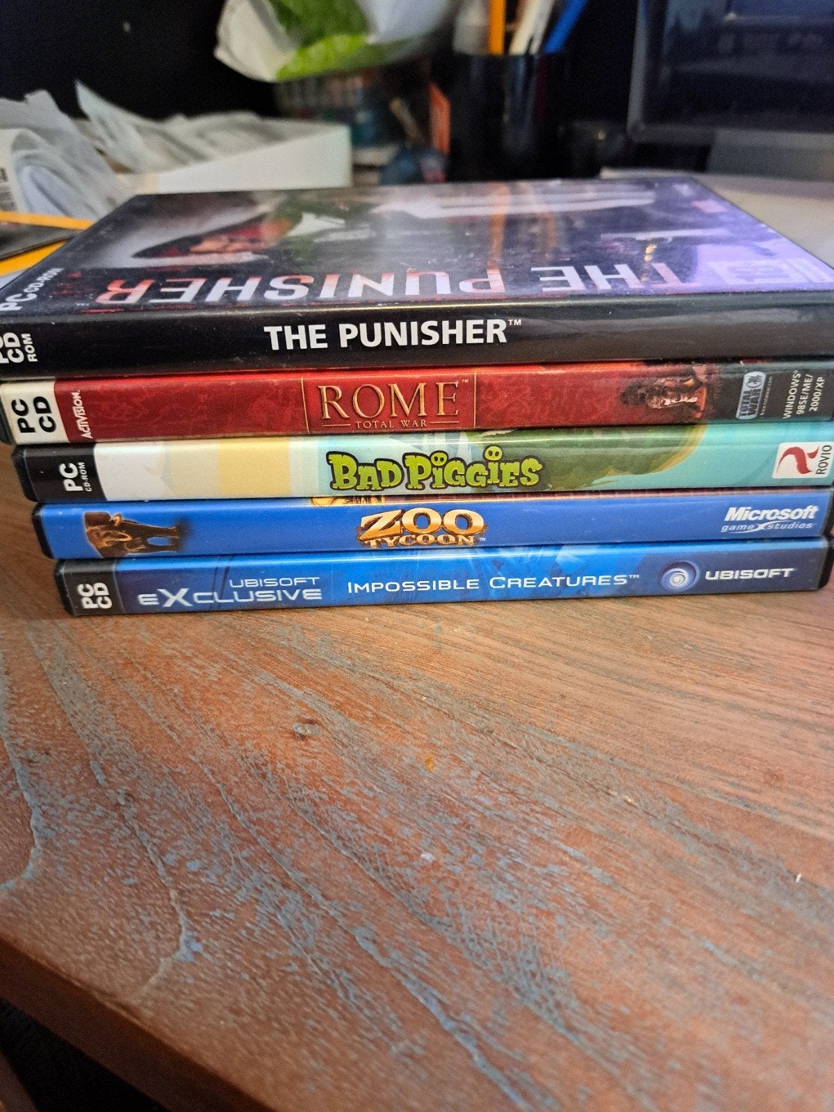 PC Games Bundel: The Punisher, Rome, Bad Piggies, Zoo Tycoon, Ophalen, Gebruikt, Overige genres, 1 speler