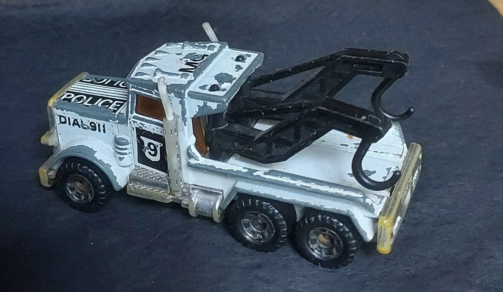 Vintage Matchbox No. 61 – Peterbilt Police Takelwagen, Ophalen of Verzenden, Gebruikt, Bus of Vrachtwagen, Overige merken