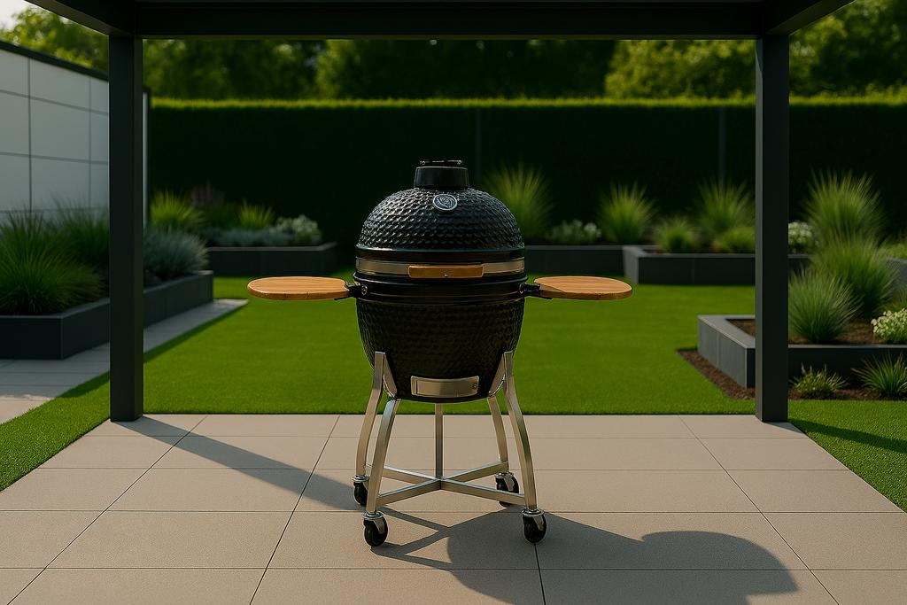 Zwarte Kamado BBQ 18 inch (nieuw in doos), Tuin en Terras, Houtskoolbarbecues, Ophalen, Nieuw