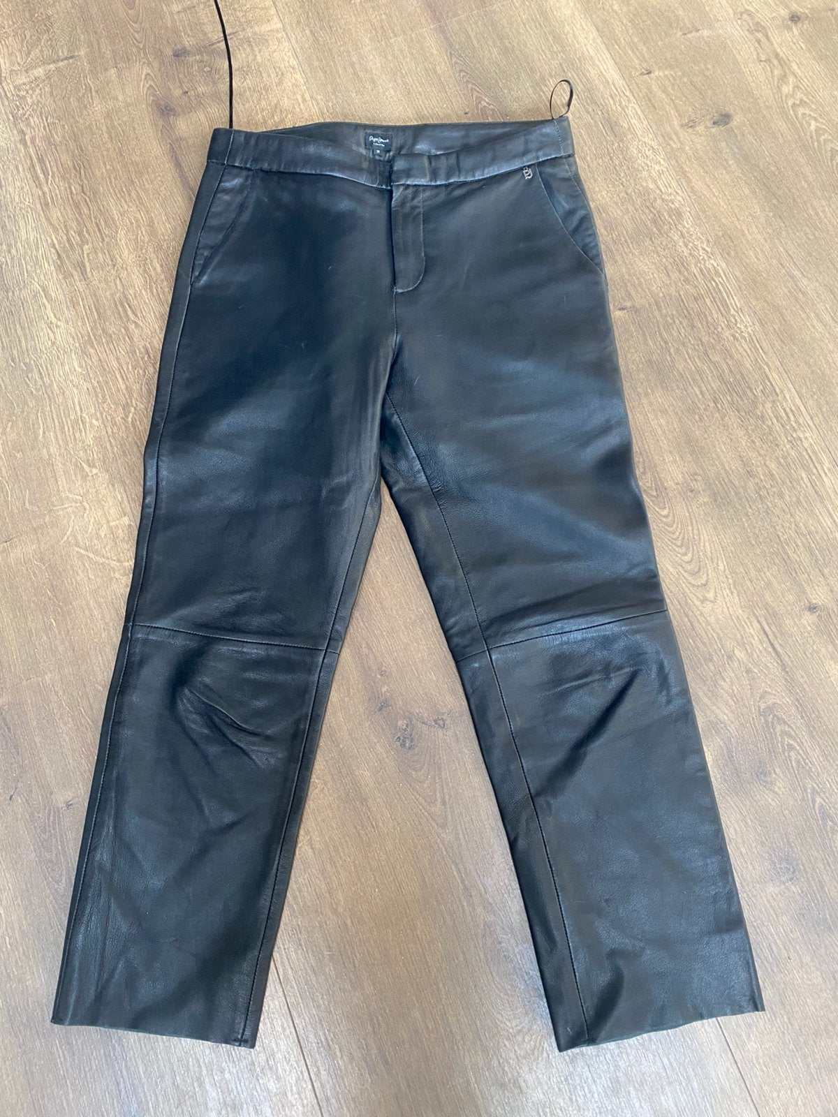 Pepe Jeans lederen broek maat 38, Maat 38/40 (M), Zwart, Ophalen of Verzenden, Zo goed als nieuw