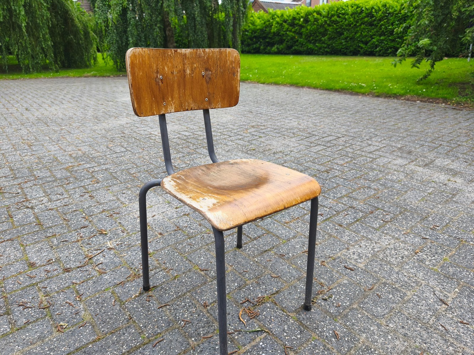 schoolstoelen 6 stuks., Ophalen, Gebruikt, Bruin, Vijf, Zes of meer stoelen