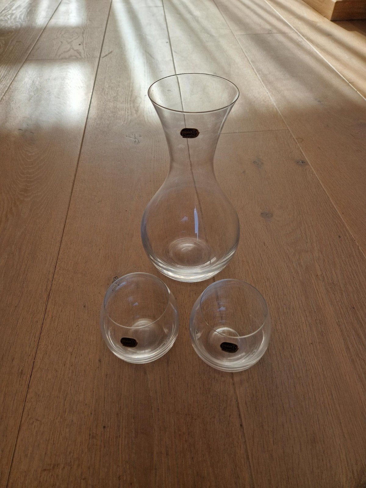 Bohemia Crystal Karaf met 2 Glazen, Ophalen of Verzenden