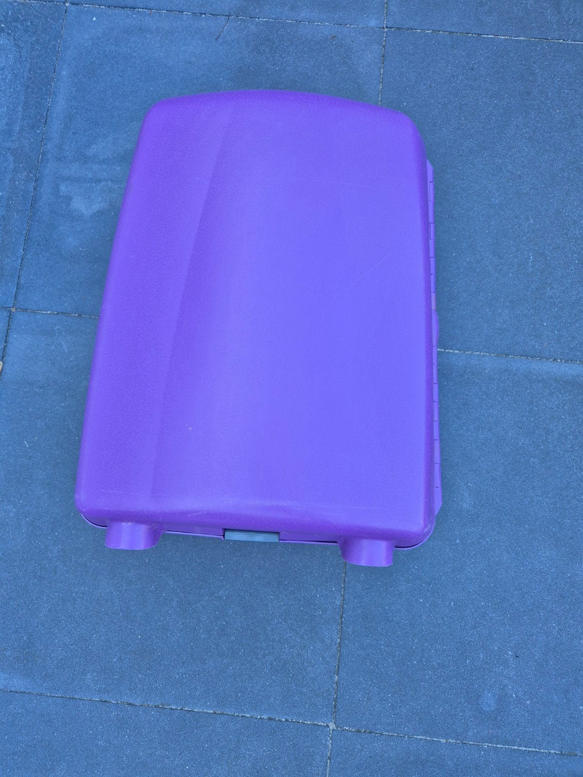 Paarse koffer 'Style' met lichte gebruikssporen, Sieraden, Tassen en Uiterlijk, Koffers, Gebruikt, 50 tot 60 cm, Hard kunststof