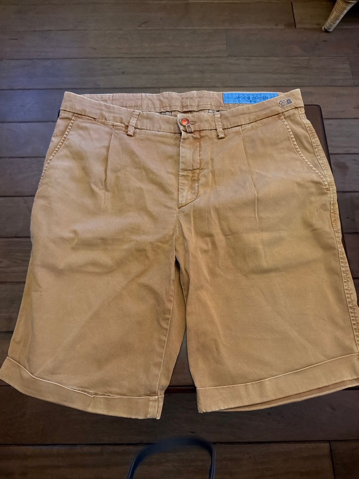 Jacob Cohen Academy Korte Broek - Beige/Bruin maat 33, Ophalen of Verzenden, Gedragen, Overige maten, Beige