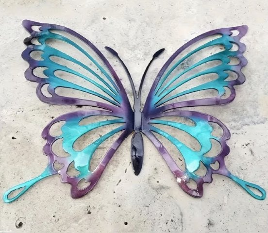 Muurdecoratie Vlinder blauw/paars, Ophalen of Verzenden, Nieuw