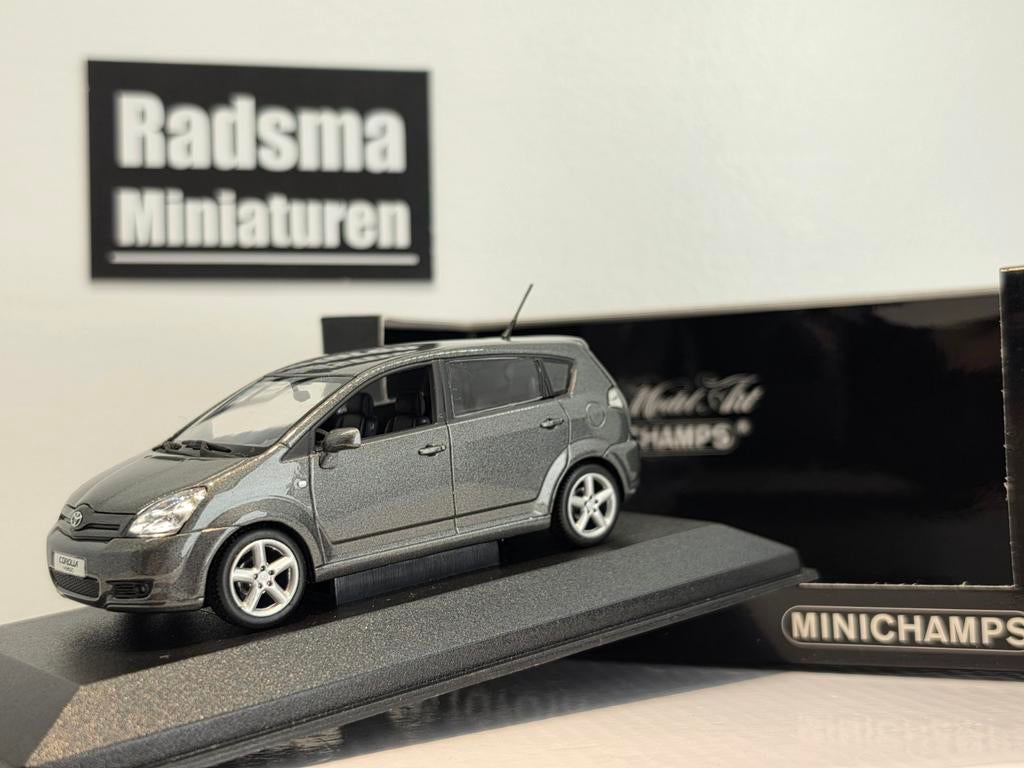 Toyota Corolla Verso AR10 - Antraciet - 1:43 Minichamps, Auto, Nieuw, Ophalen of Verzenden, MiniChamps