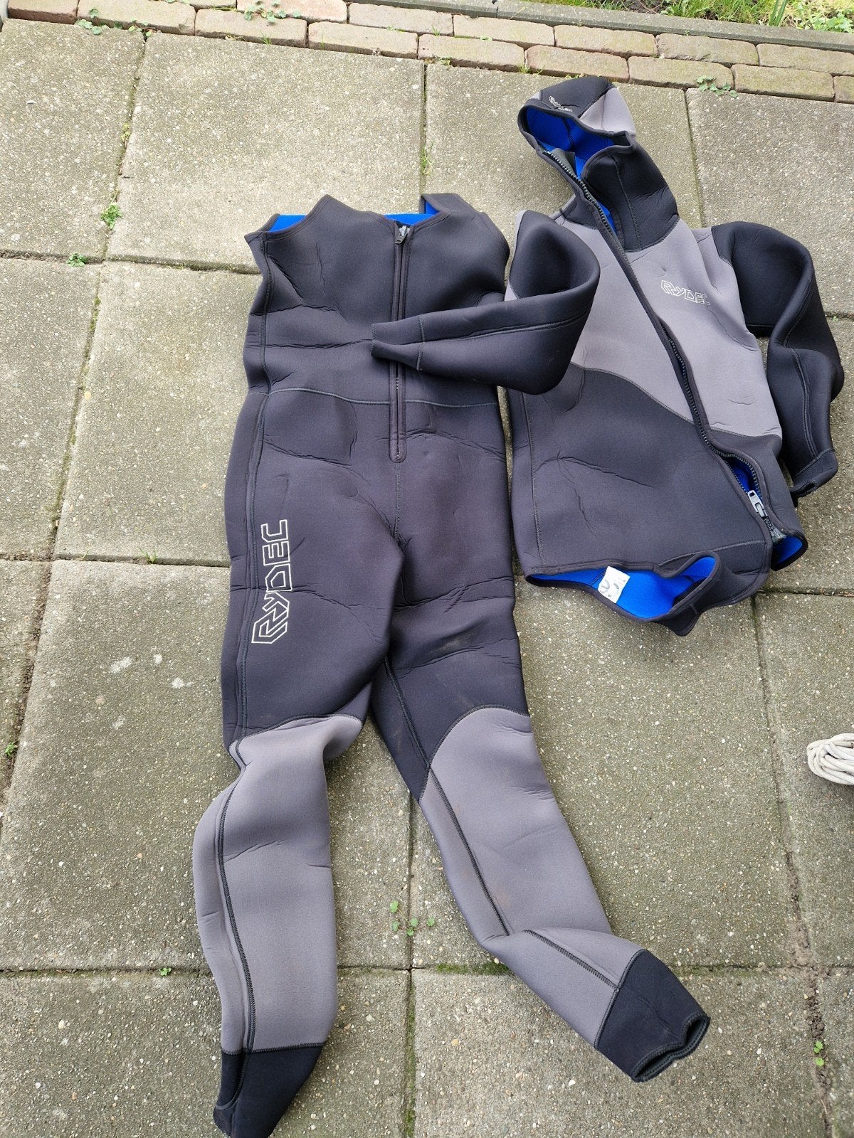 Rydec 2-delig heren duikpak - long john en jas met kap, Ophalen of Verzenden, Gebruikt, Duikpak