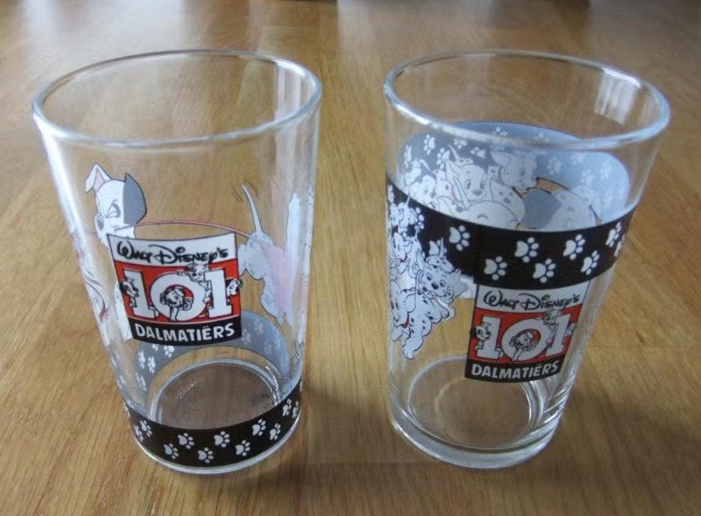 Drinkglas van 101 Dalmatiërs., Ophalen of Verzenden, Zo goed als nieuw, Overige typen