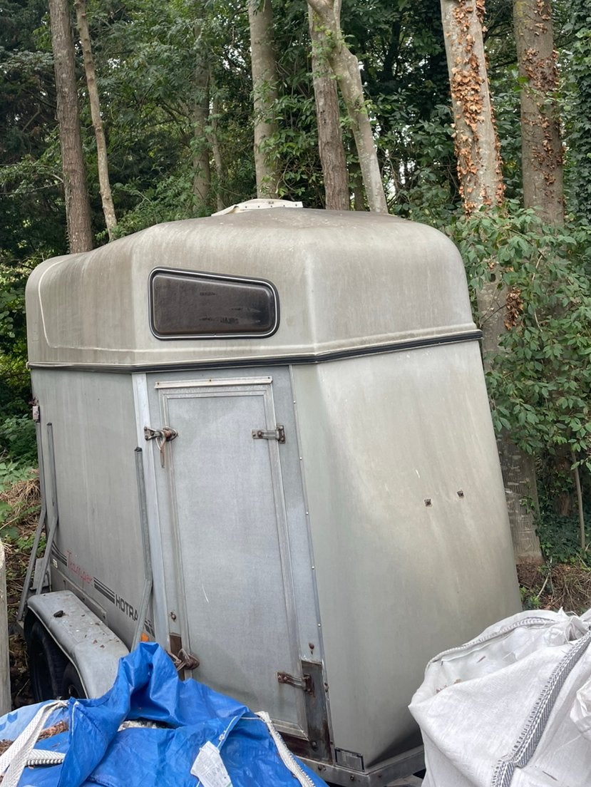 Opknapper trailer twee paards, Ophalen, Gebruikt