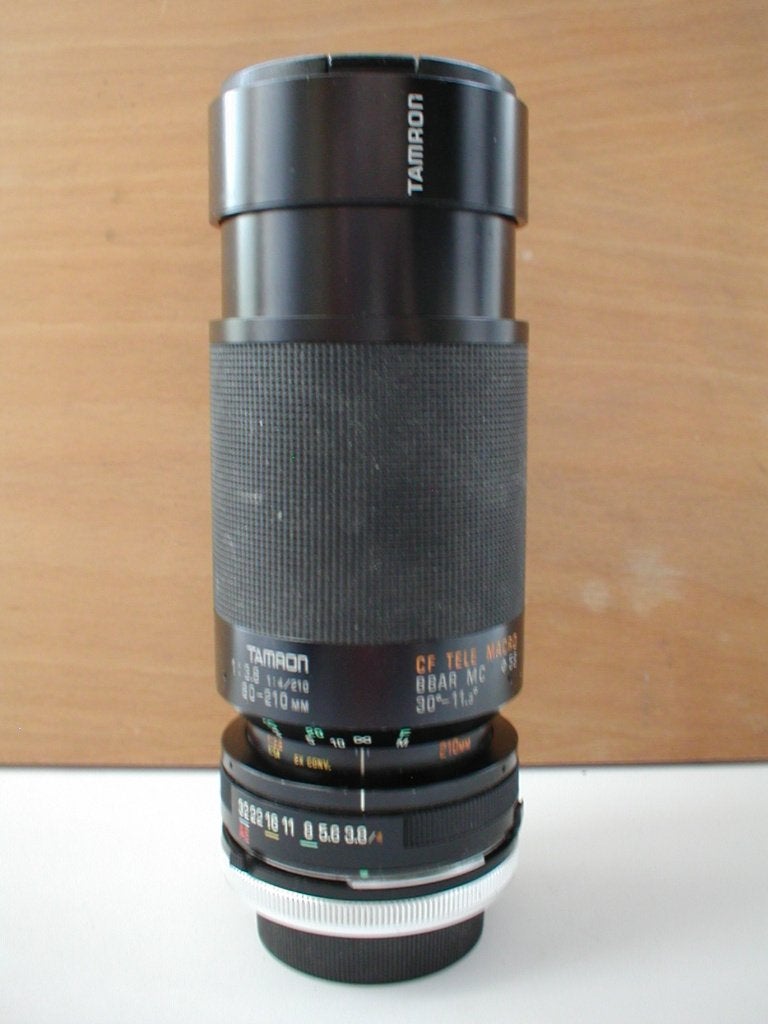 Canon FD Tamron 80-210 F/3.8-4 telezoom, Gebruikt, Canon FD, Tamron, Macrofunctie