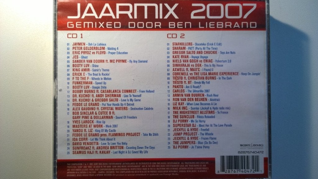 Ben Liebrand - Jaarmix 2007, Ophalen of Verzenden, Zo goed als nieuw, Dance Populair