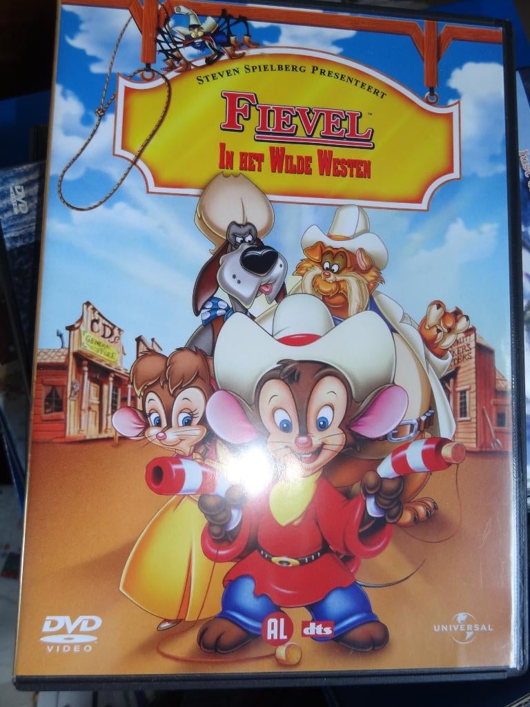 dvd Fievel in het wilde westen, Alle leeftijden, Ophalen of Verzenden, Zo goed als nieuw