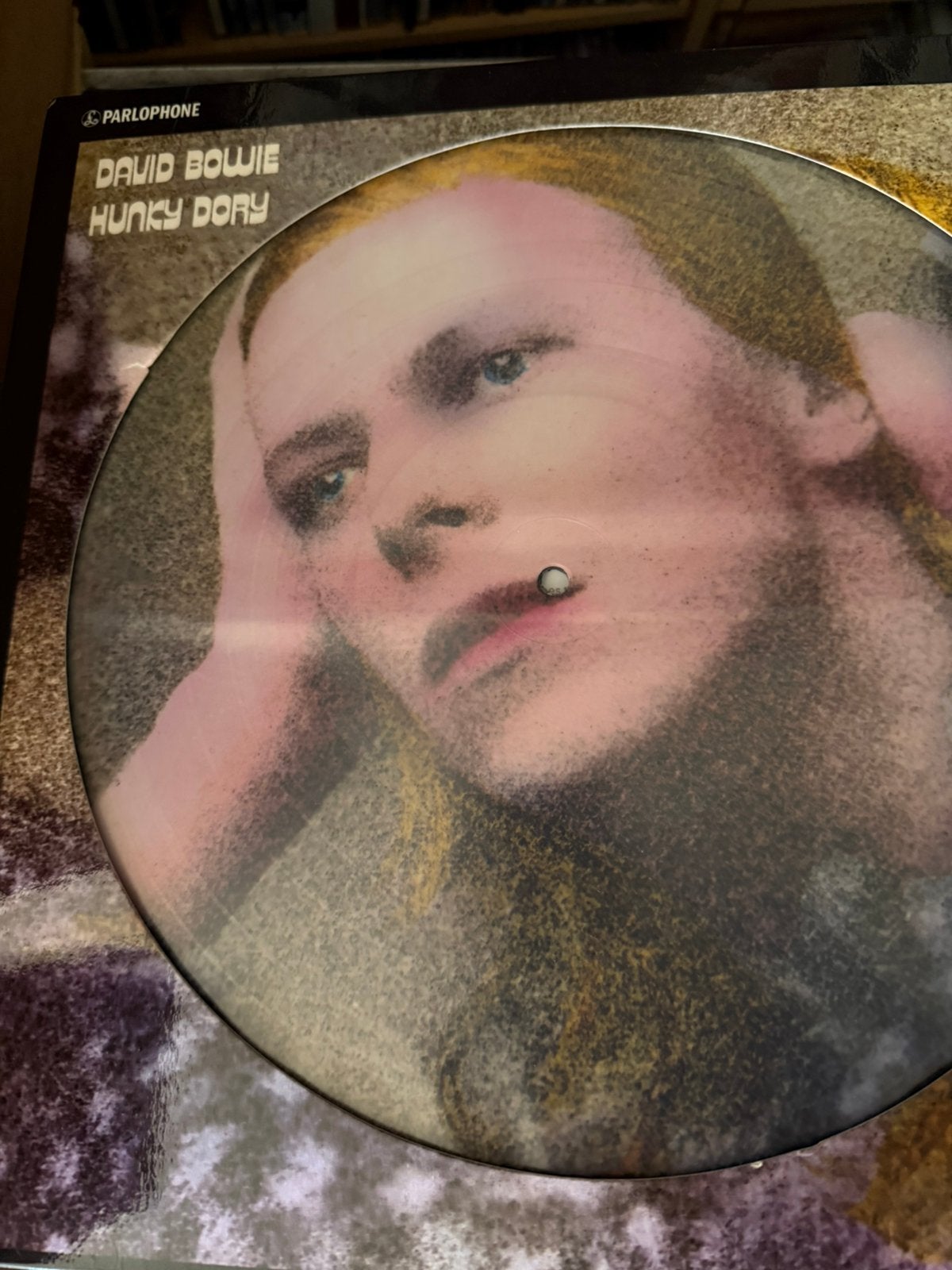 Lp picture disc david bowie hunky dory, Cd's en Dvd's, Vinyl | Rock, Ophalen of Verzenden, Zo goed als nieuw, 12 inch, Poprock