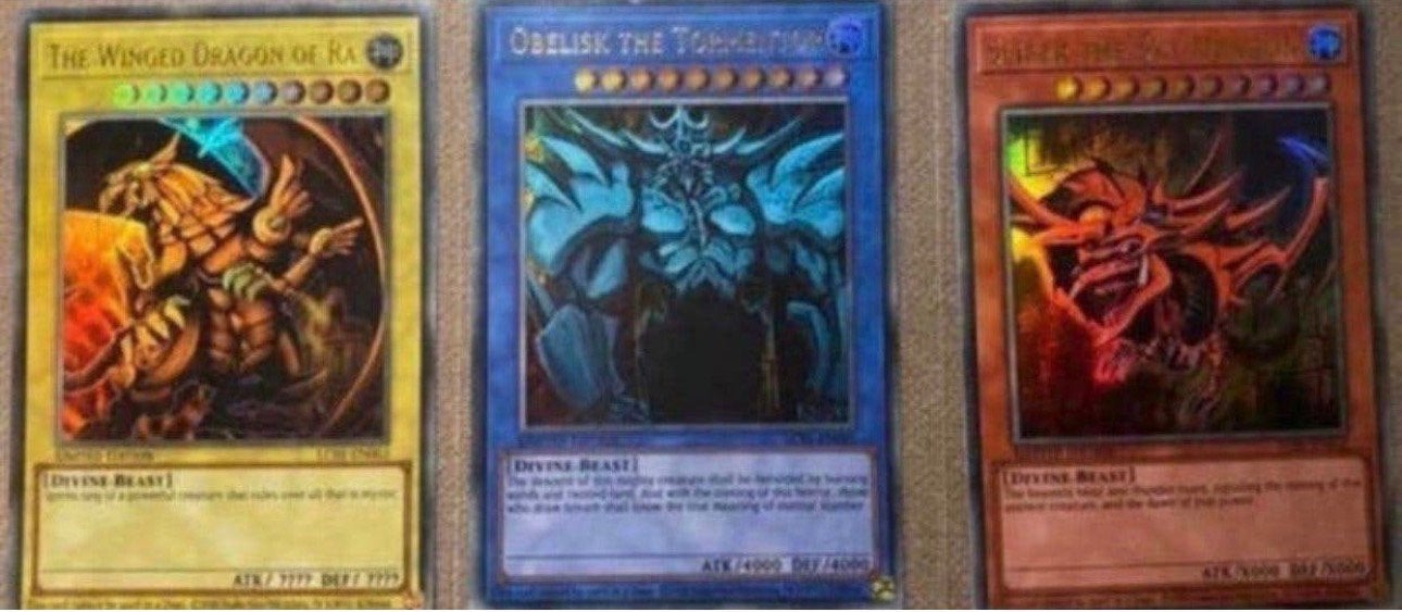 Yu-Gi-Oh! Egyptian God Card Set LC01 Legendary Collection !, Hobby en Vrije tijd, Ophalen of Verzenden, Zo goed als nieuw, Meerdere kaarten