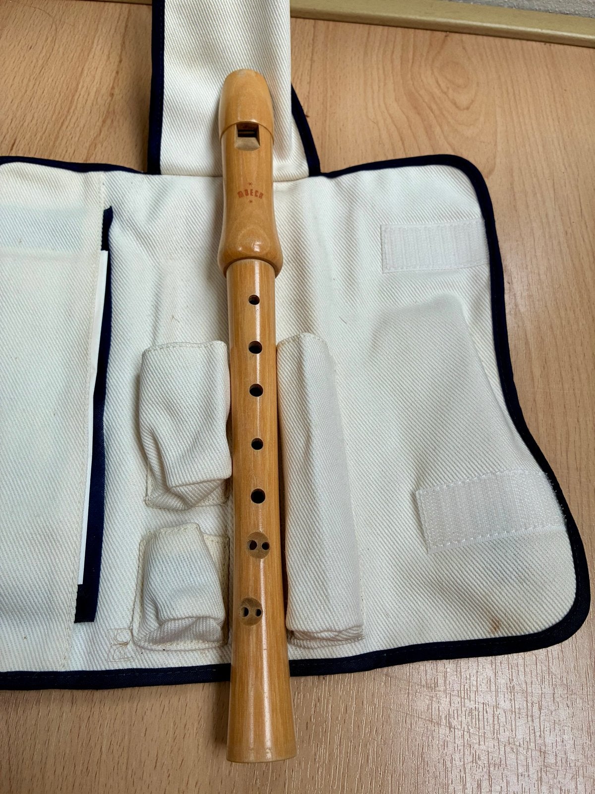 Moeck School Recorder Sopraan Blokfluit met Hoes, Ophalen of Verzenden, Gebruikt, Sopraan of Sopranino, Met koffer, hoes of etui