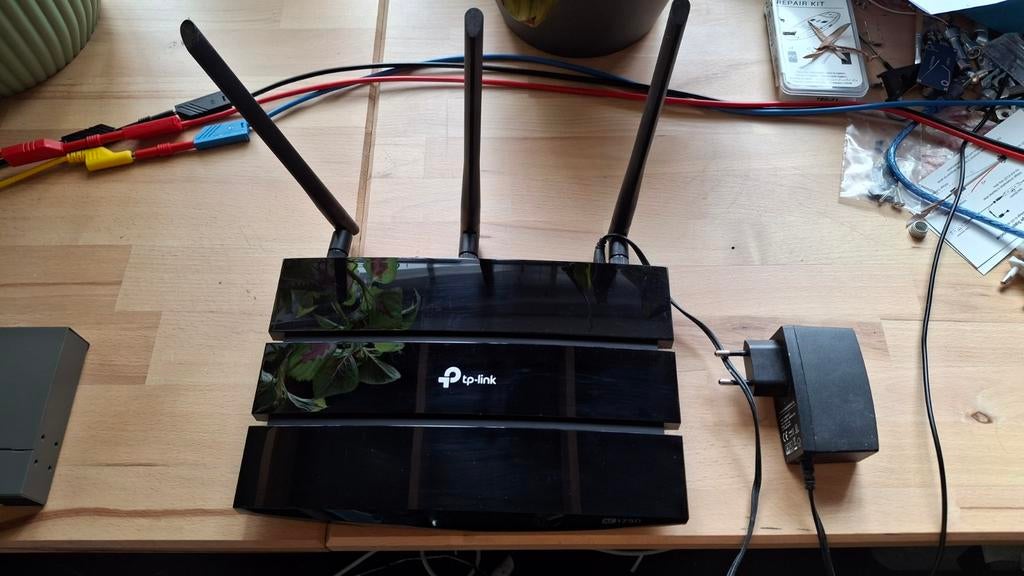 TP-Link Archer C7 AC1750 Draadloze Dual Band Gigabit Router, Computers en Software, Routers en Modems, Ophalen of Verzenden, Gebruikt