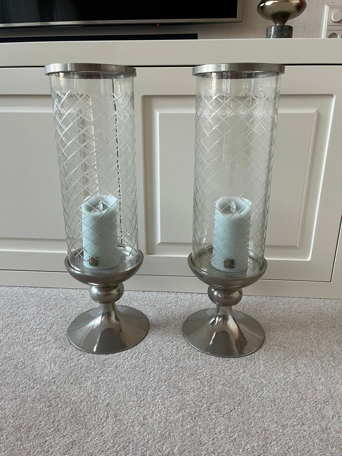 Prachtige kandelaars, Ophalen, Zo goed als nieuw, Glas
