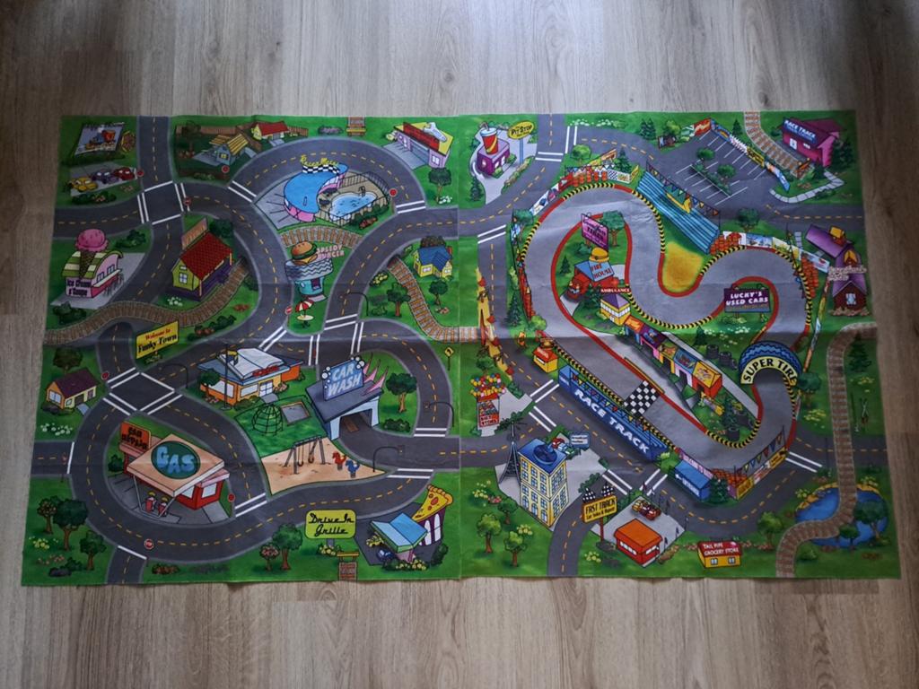 Speelkleed met wegen en stad speelmat autoweg, Ophalen of Verzenden, Zo goed als nieuw