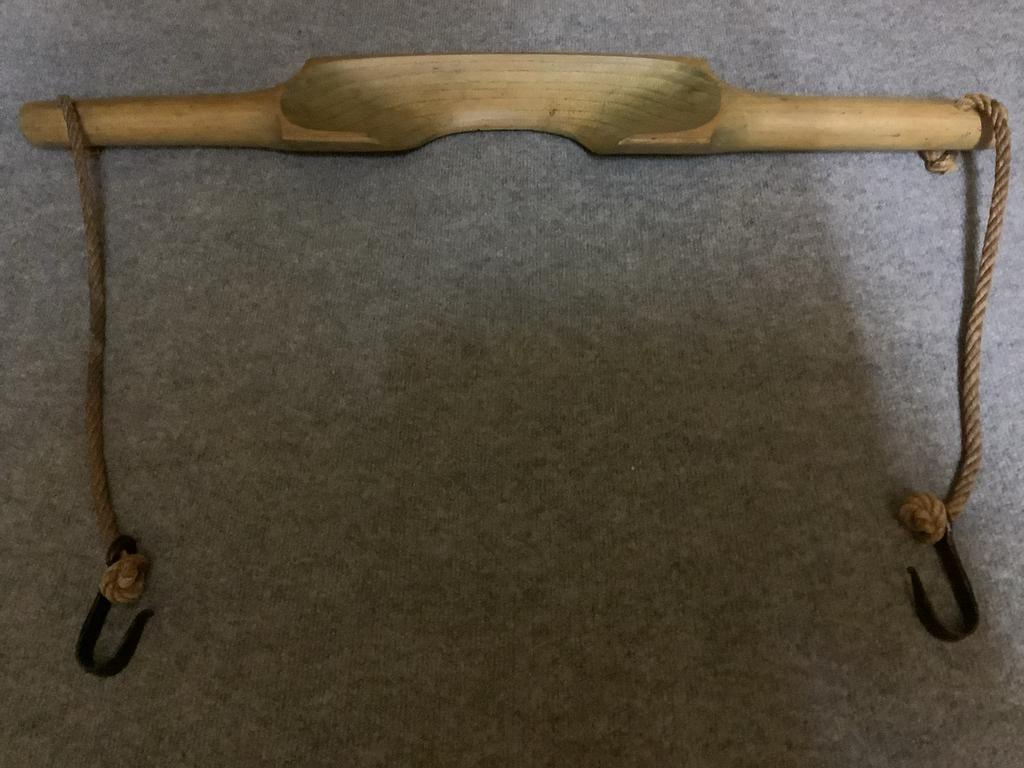 Mooi opgeknapt houten juk - 88 cm breed, Ophalen