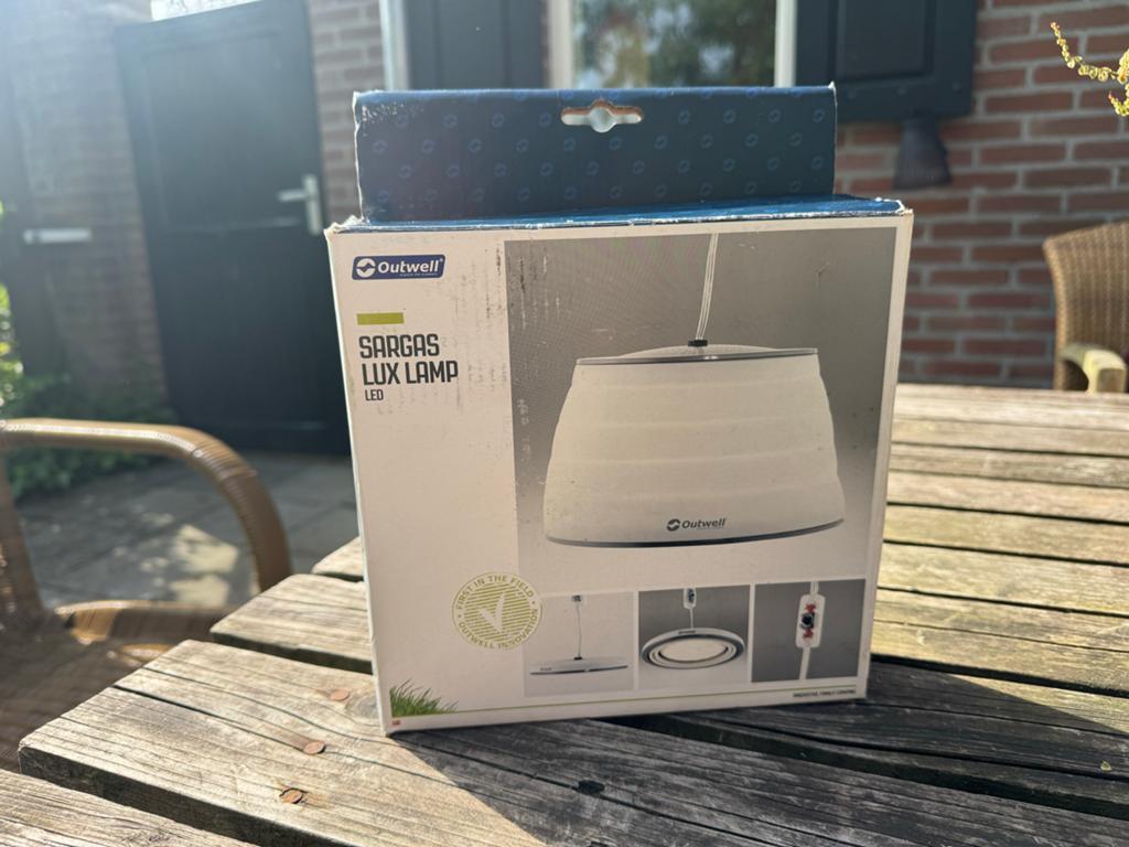Outwell Sargas Lux LED Lamp - in originele doos, Ophalen of Verzenden, Zo goed als nieuw