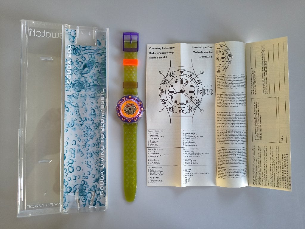 Vintage Swatch Scuba 200, Ophalen of Verzenden, Nieuw, Meerkleurig, Jongen of Meisje