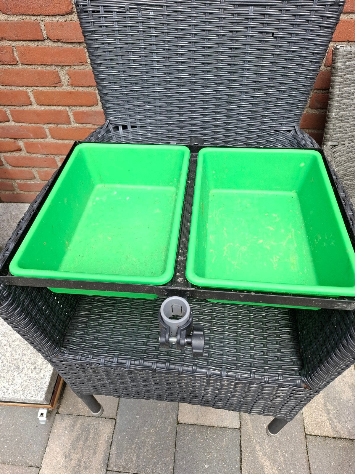 Voerbakken voor aan de viskoffer, Ophalen, Koffer of Tas