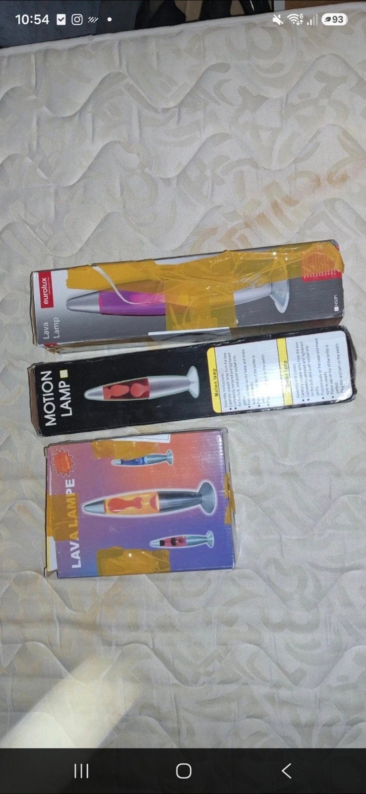 3 lavalampen, Huis en Inrichting, Ophalen of Verzenden, Gebruikt, Glas, Meerkleurig