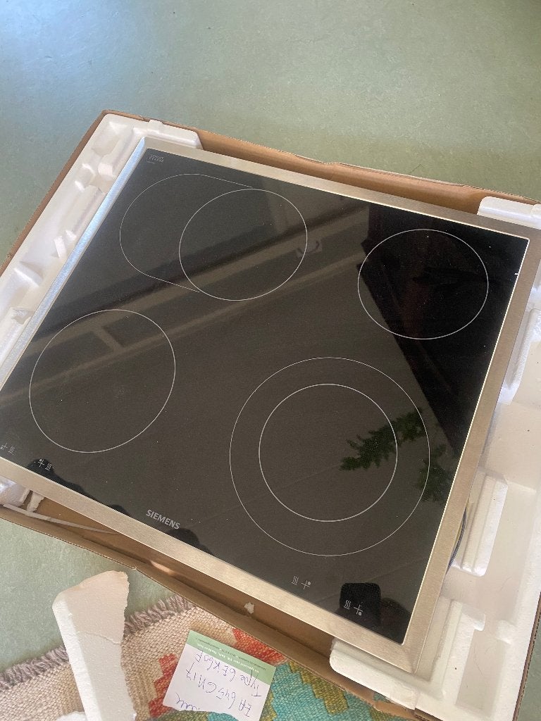 Nieuwe Siemens keramische inbouw kookplaat, Ophalen, Keramisch, Nieuw, 4 kookzones