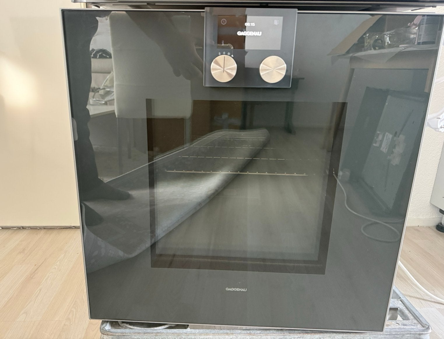 Gaggenau hete lucht oven BO471101 pyrolyse zgan, Witgoed en Apparatuur, Hete lucht, Ophalen of Verzenden, Zo goed als nieuw, Oven met grill