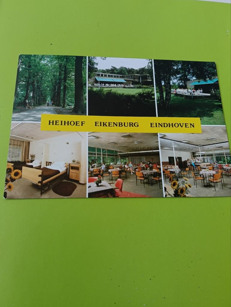 Ansichtkaart Heihof Eikenburg Eindhoven Gelopen, Ophalen of Verzenden, 1960 tot 1980, Gelopen, Noord-Brabant
