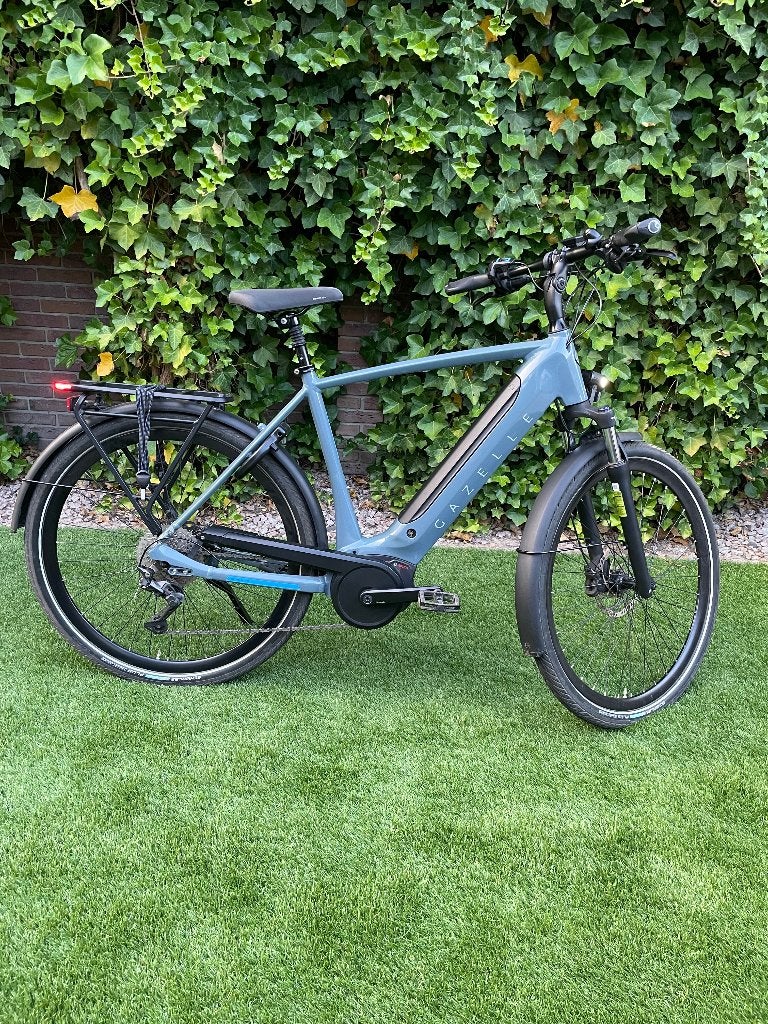 Elektrische Heren fiets, Ophalen, Versnellingen, Zo goed als nieuw, 57 tot 61 cm