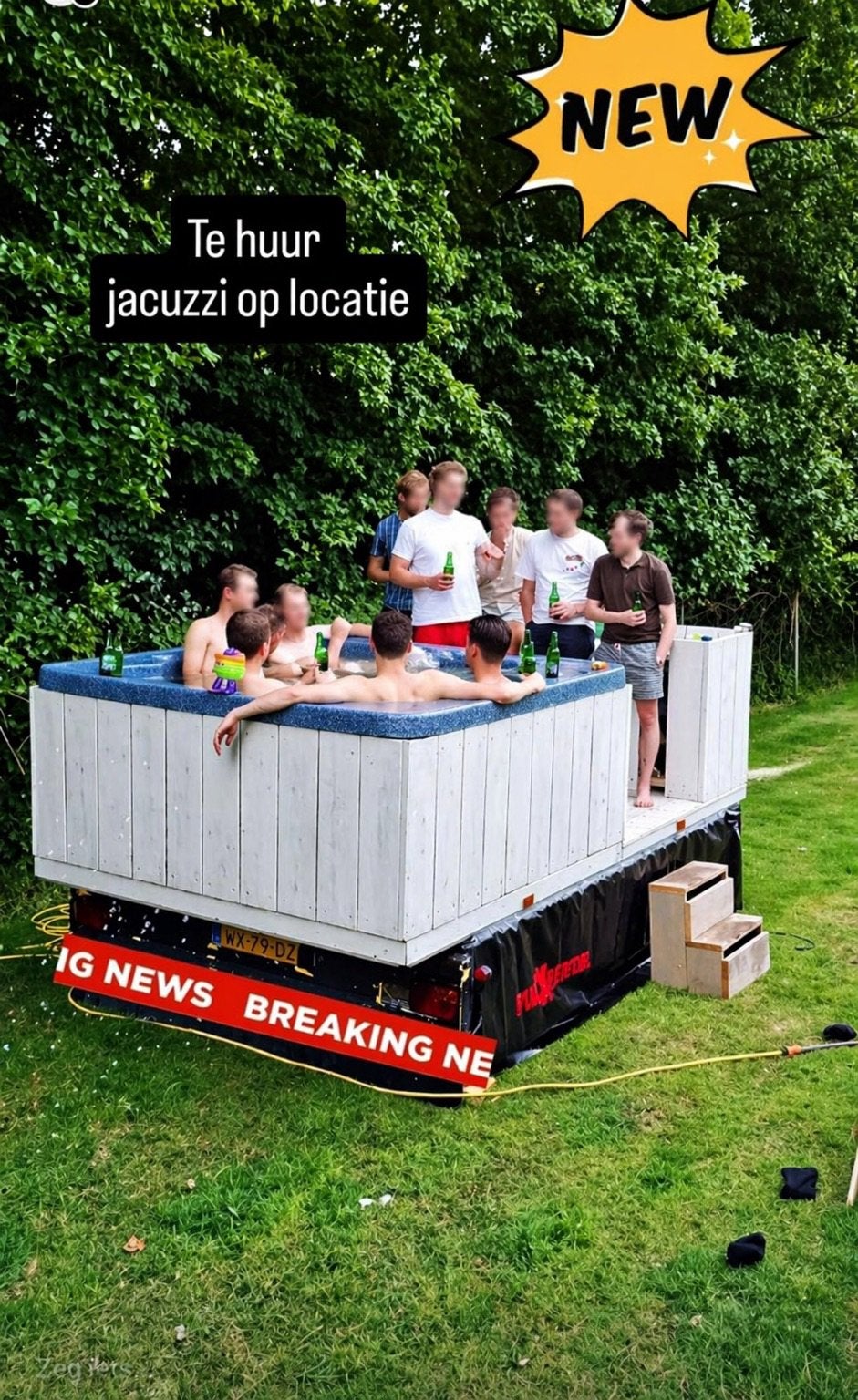 Jacuzzi op Wielen – Te Huur of Te Koop, Tuin en Terras, Bubbelbaden en Hottubs, Ophalen, Zo goed als nieuw