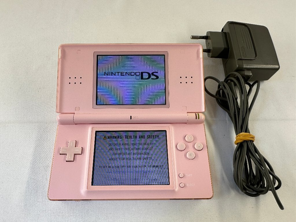 Nintendo DS Lite Roze Pink handheld spelcomputer + oplader, Spelcomputers en Games, Spelcomputers | Nintendo DS, Nintendo, Gebruikt