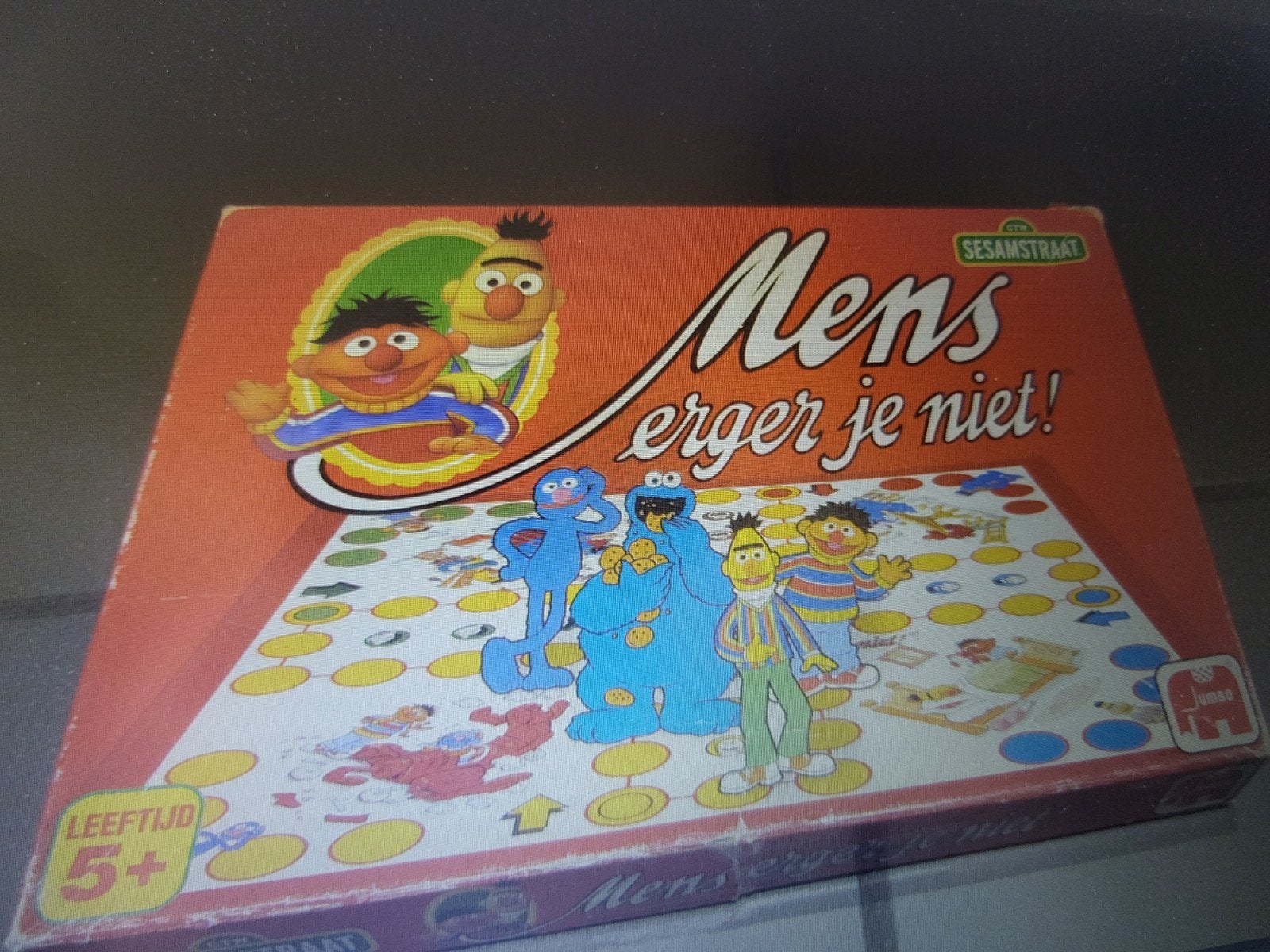 Sesamstraat Mens Erger Je Niet! Bordspel - Leeftijd 5+, Hobby en Vrije tijd, Gezelschapsspellen | Bordspellen, Drie of vier spelers