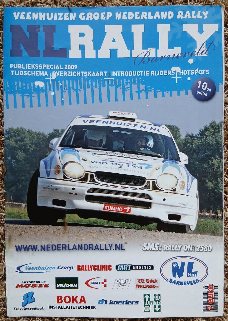 Programmaboekje Rally Barneveld 2009, Verzamelen, Ophalen, Gebruikt, Auto's