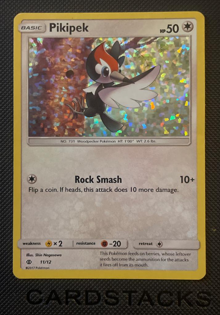 Pikipek (11/12) - McDonald's 2017 Pokémon kaart, Ophalen, Zo goed als nieuw, Losse kaart, Foil