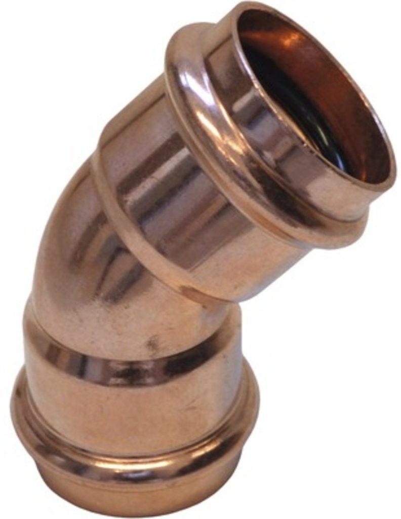 Viega Bocht 45 koper 42 mm pers, Ophalen, Nieuw, Koper, Overige typen