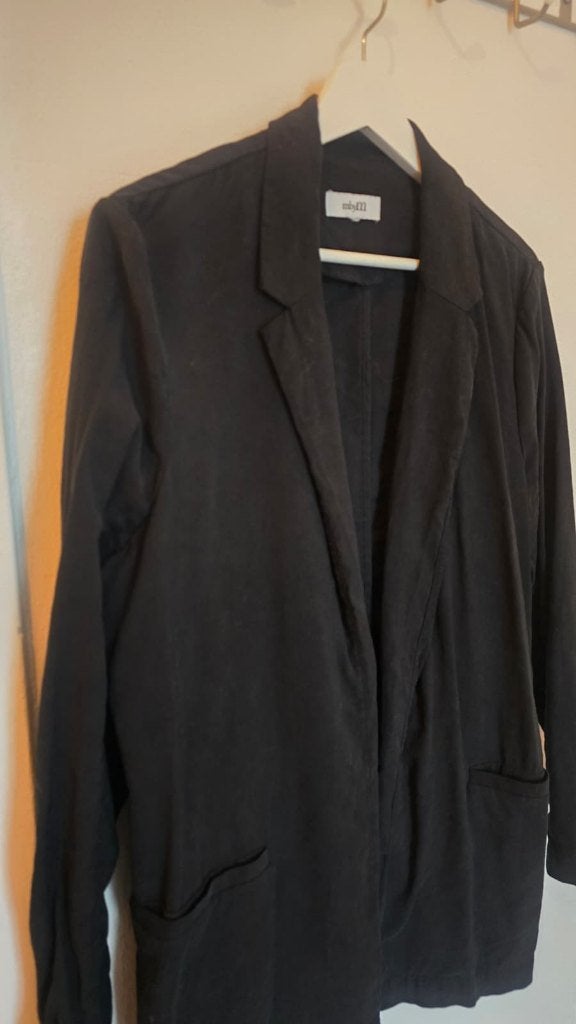 Blazer zwart | katoen | MbyM, Zwart, Zo goed als nieuw, Jasje, MbyM