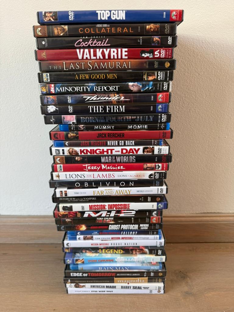 DVD collectie Tom Cruise (35 stuks), Vanaf 9 jaar, Ophalen of Verzenden, Zo goed als nieuw