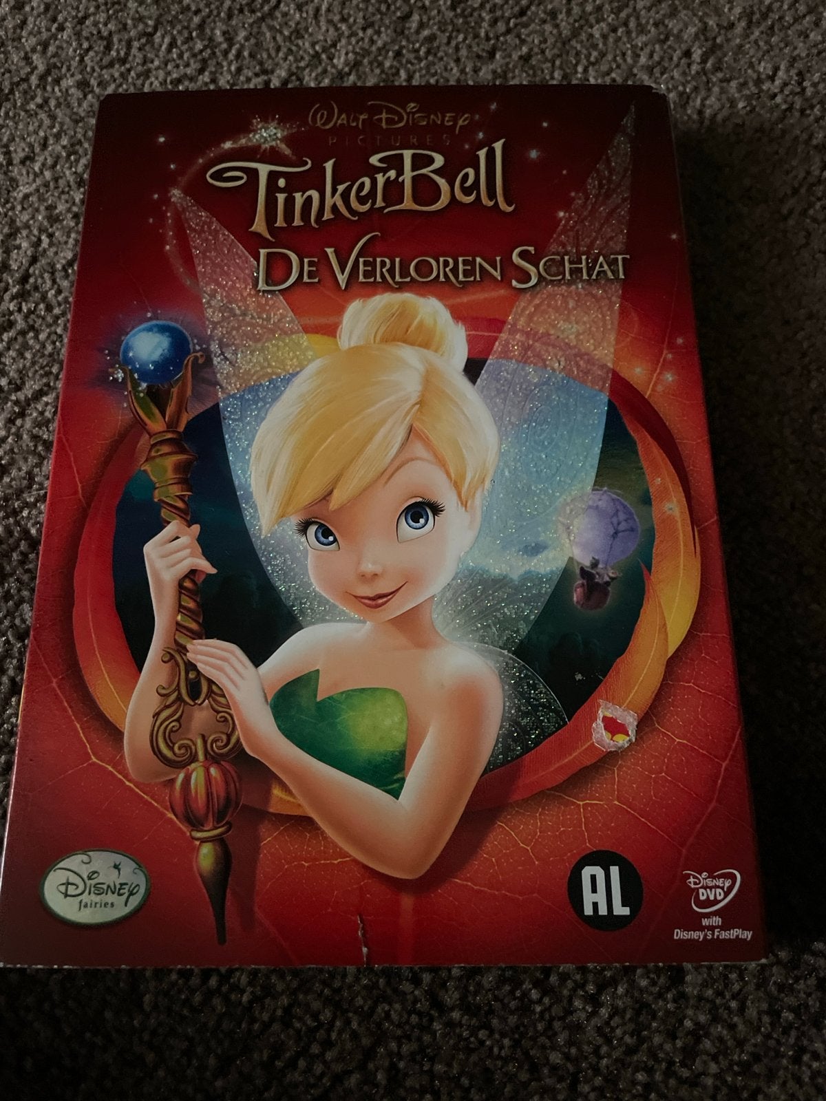 TinkerBell: De Verloren Schat - Disney DVD, Gebruikt, Animatie, Inclusief doosje, Alle leeftijden