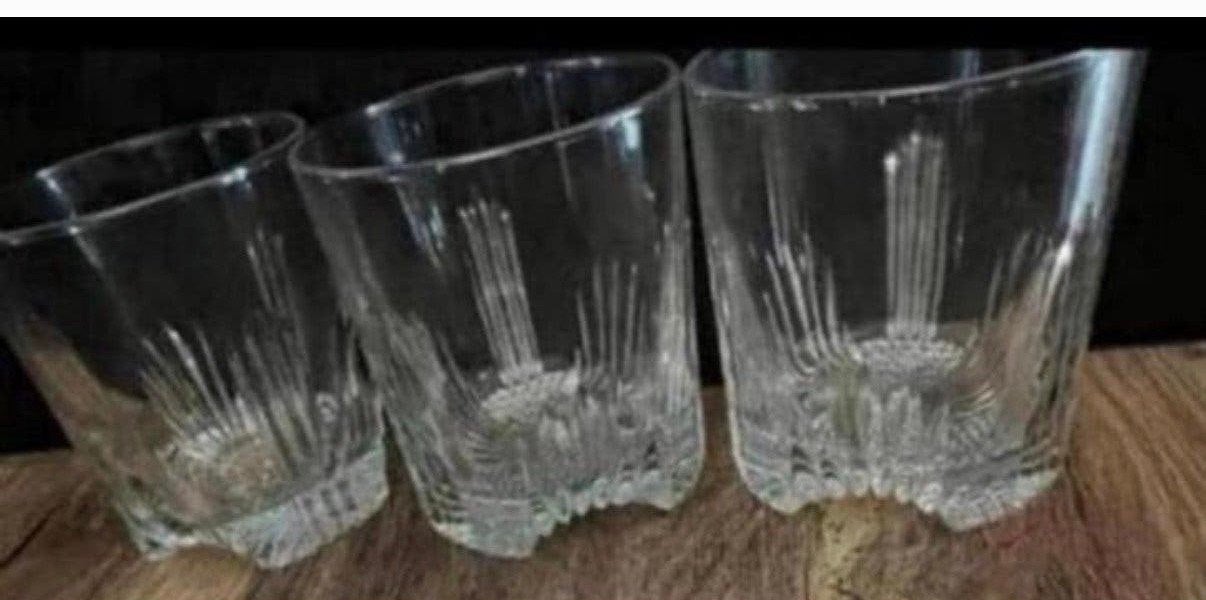 5 Vintage Italiaanse Bormioli Rocco Selecta whisky lowball, Ophalen of Verzenden, Zo goed als nieuw, Borrel- of Shotglas