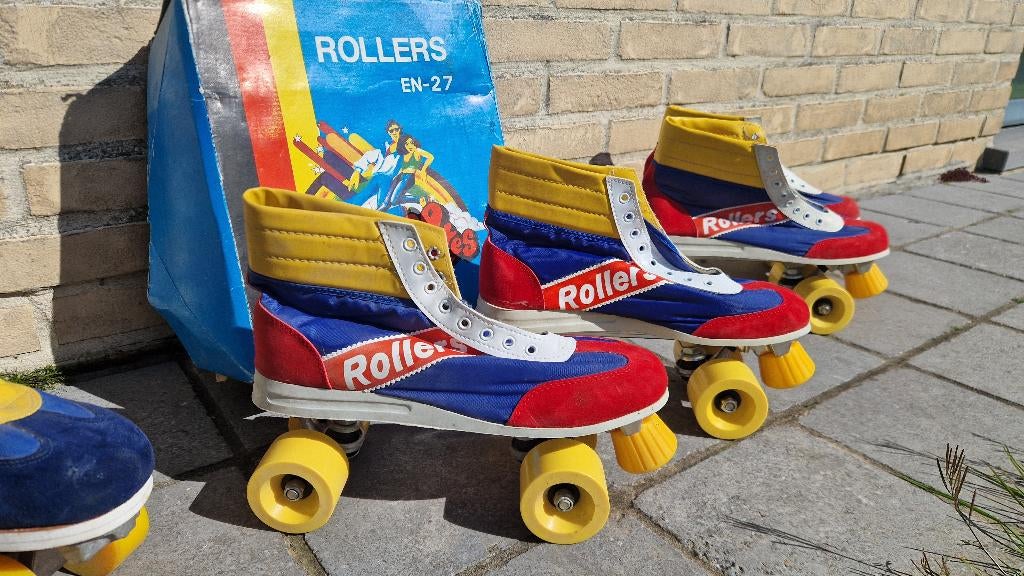 Nieuwe rolschaatsten van oude stock uit jaren 70-80, Sport en Fitness, Skeelers, Overige merken, Nieuw, Kinderen, Ophalen of Verzenden