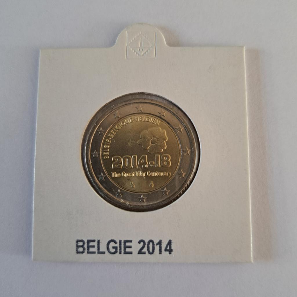België 2 Euro 2014 - WOI Herdenking UNC, Postzegels en Munten, Munten | Europa | Euromunten, Ophalen of Verzenden, België, 2 euro